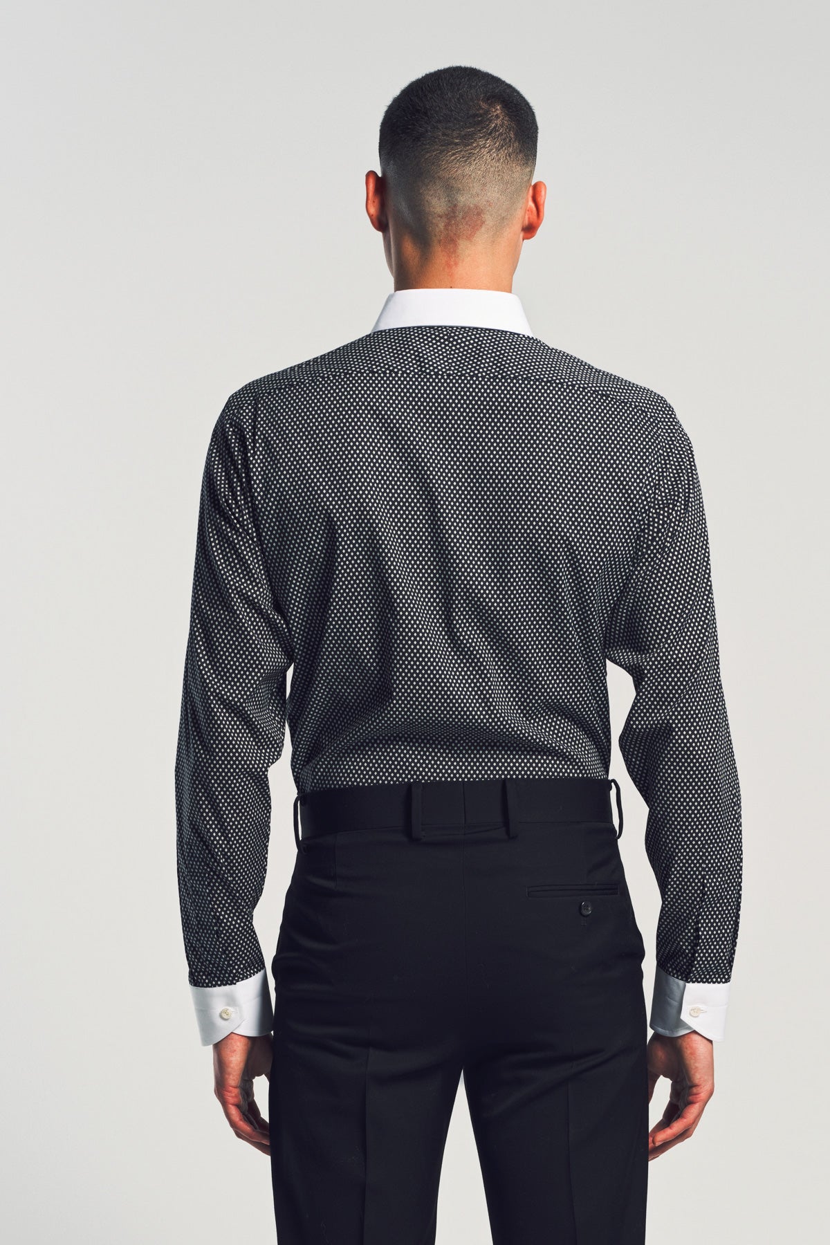 TOM FORD | DIAMOND PRINT COTTON CLASSIC FIT SHIRT - Image 4