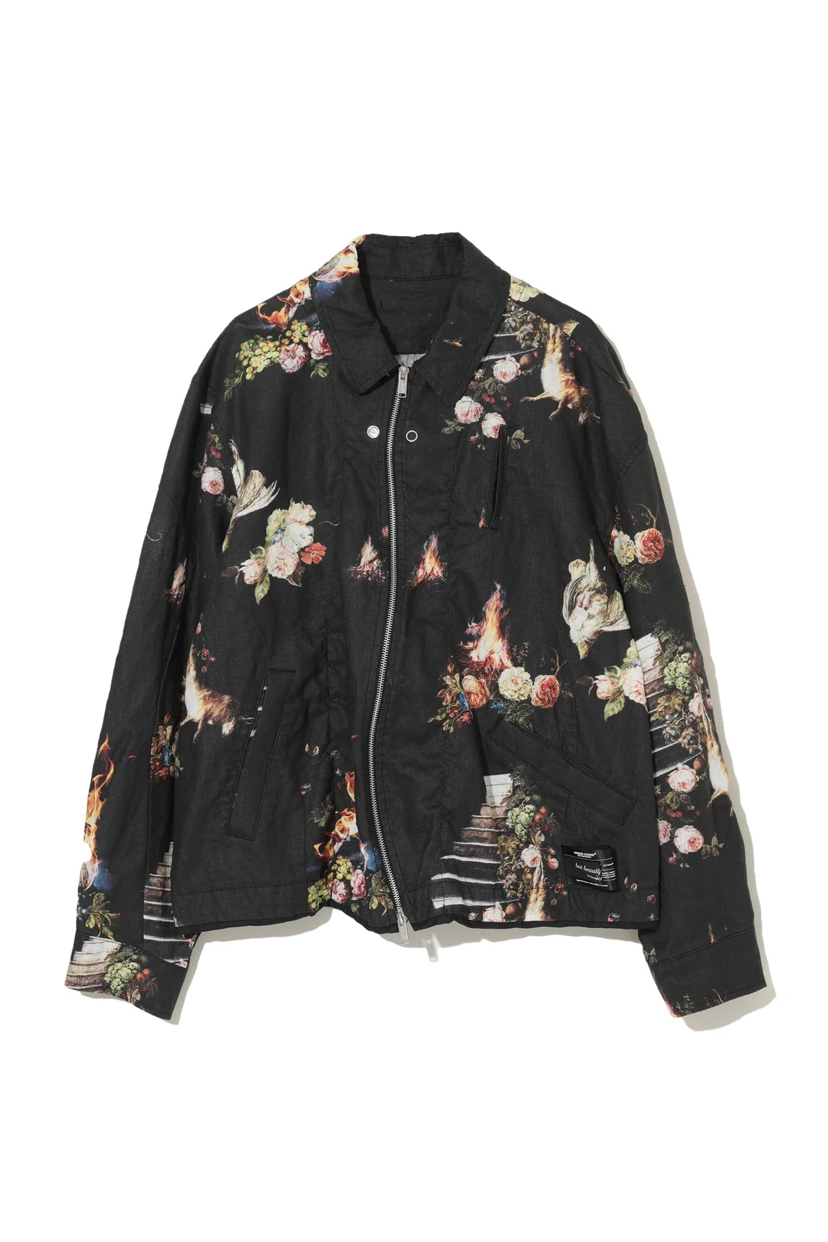 UNDERCOVER | PRINTED WARP ZIP BLOUSON