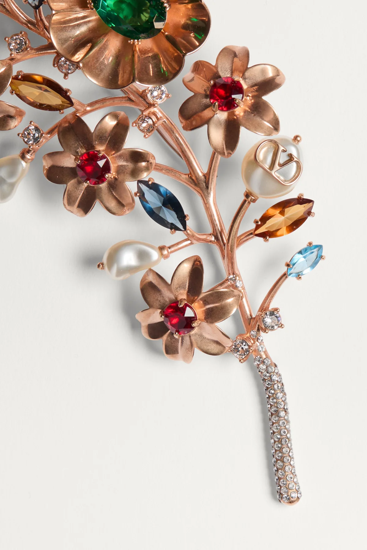VALENTINO GARAVANI | PAPIER FLORAL BROOCH - Image 3