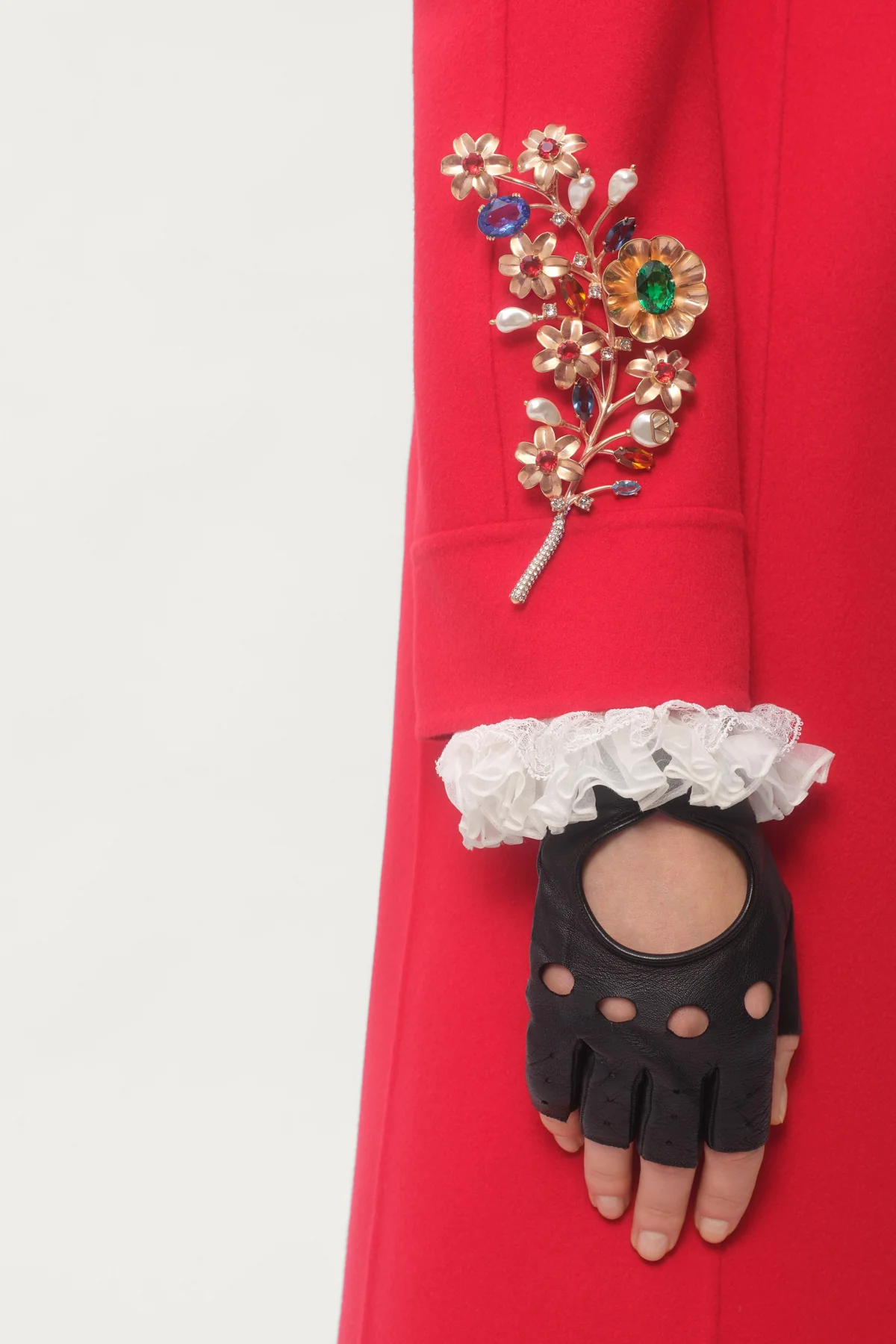 VALENTINO GARAVANI | PAPIER FLORAL BROOCH - Image 5
