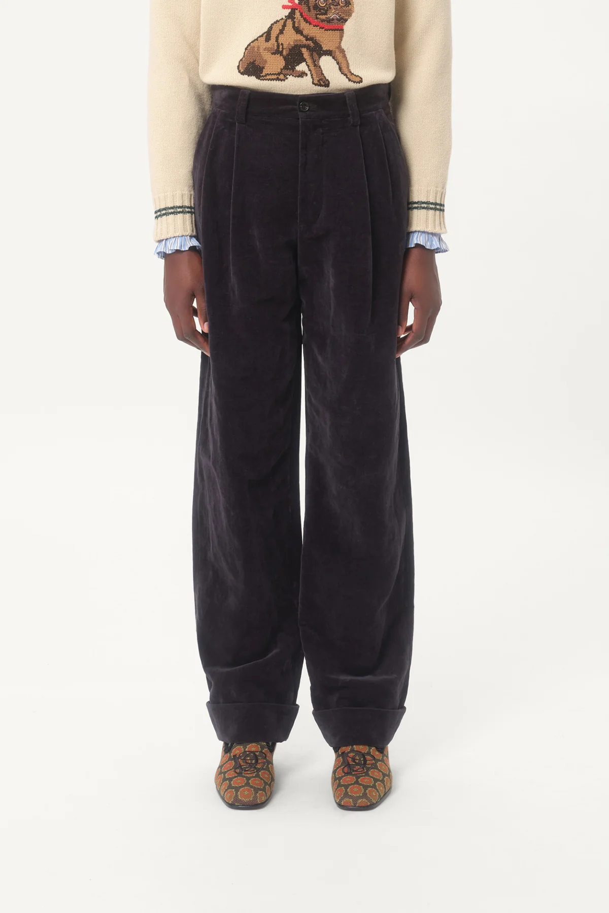 VALENTINO | WASHED VELVET PANT - Image 3