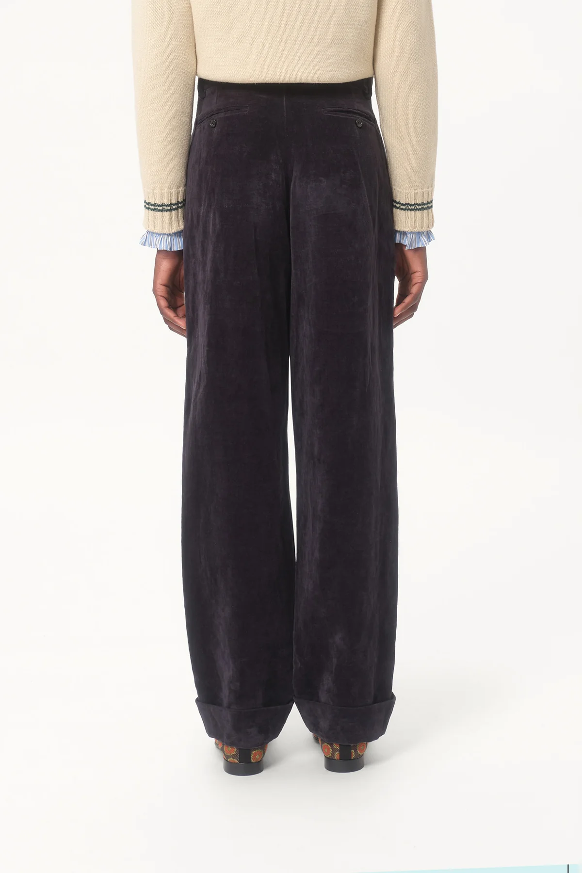 VALENTINO | WASHED VELVET PANT - Image 4