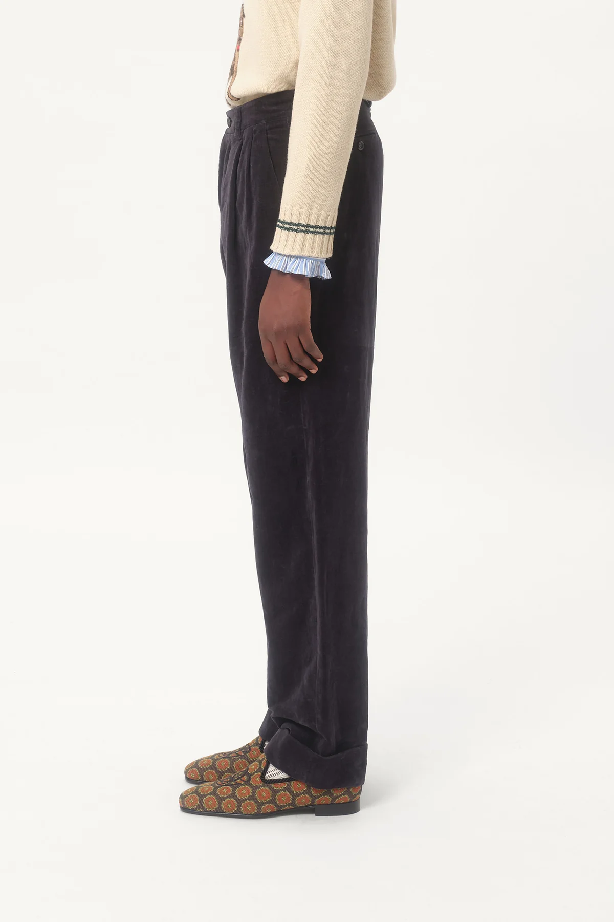 VALENTINO | WASHED VELVET PANT - Image 5