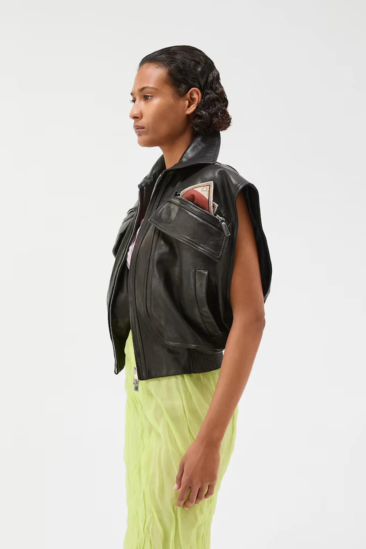 VERSACE | FLORIDIANA LEATHER VEST - Image 4
