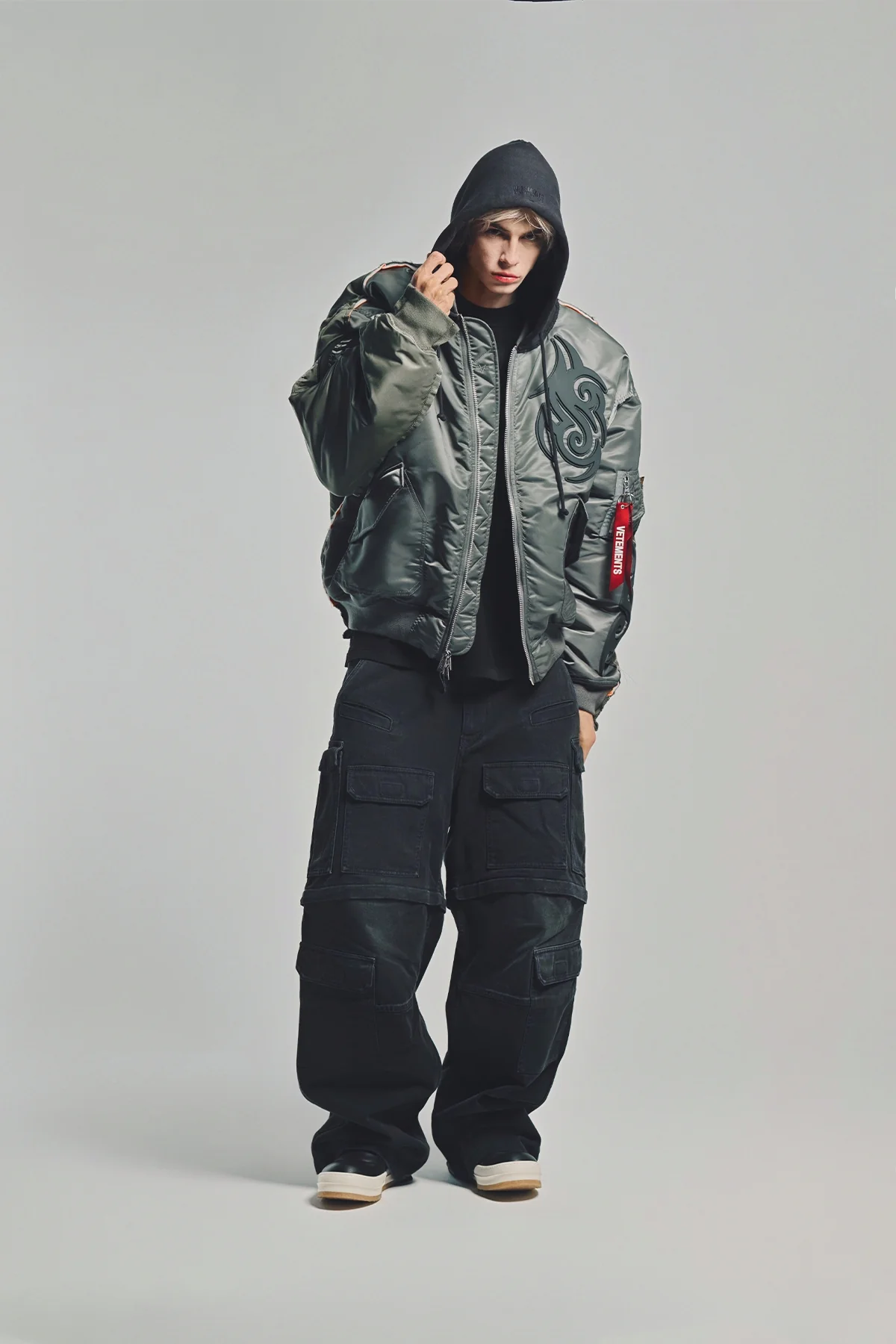 VETEMENTS | TRIBAL REWORK BOMBER JACKET