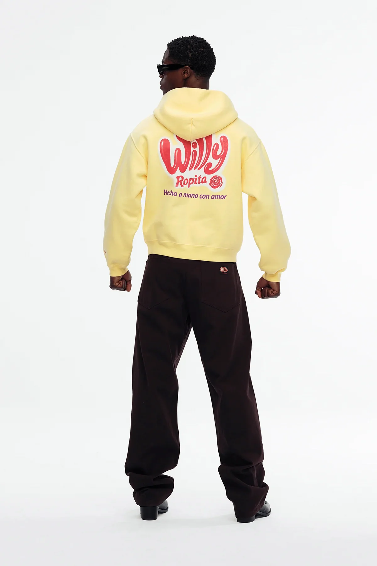 WILLY CHAVARRIA | WILLY ROPITA SHRUNKEN ZIP-THROUGH HOODIE - Image 3