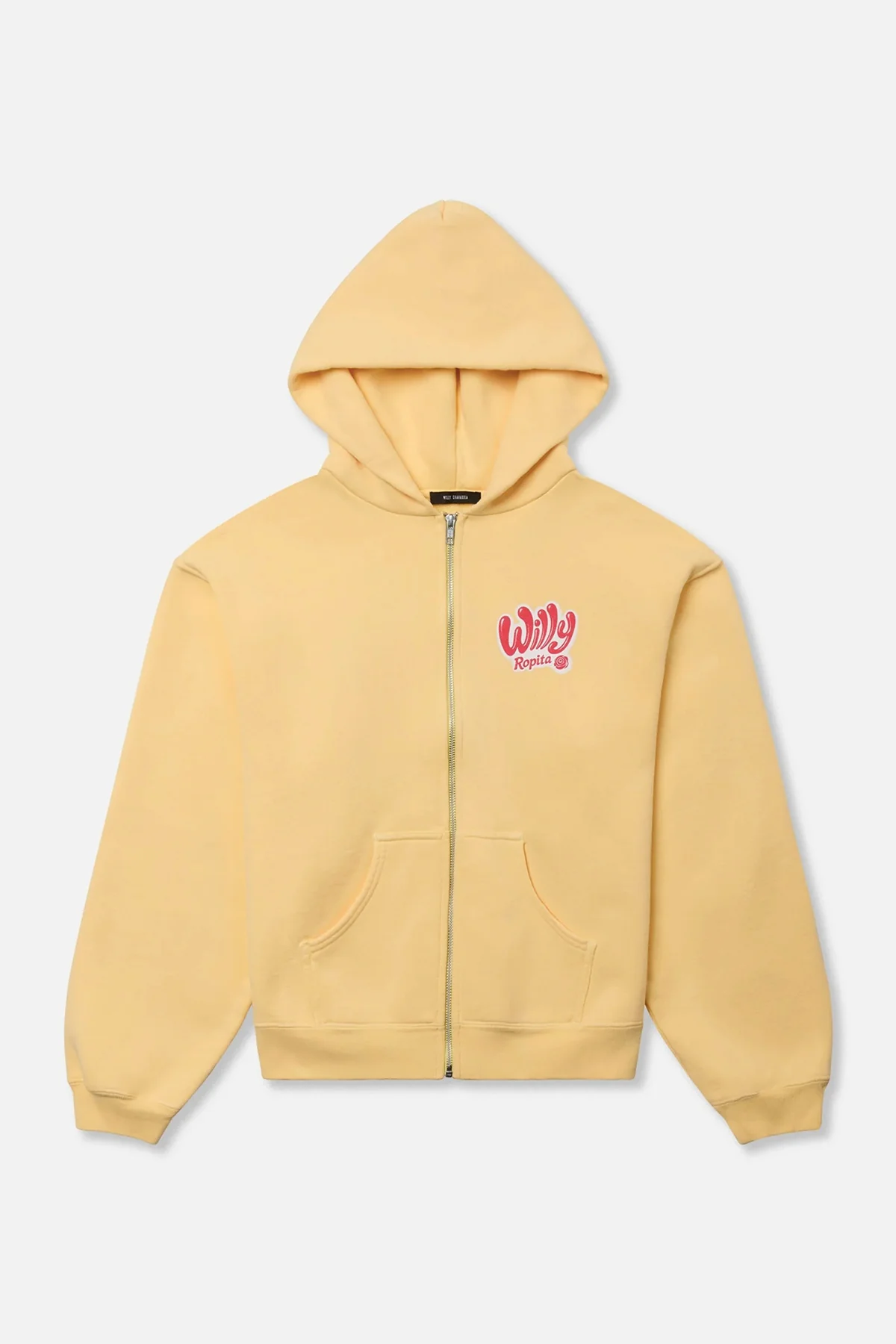 WILLY CHAVARRIA | WILLY ROPITA SHRUNKEN ZIP-THROUGH HOODIE - Image 4