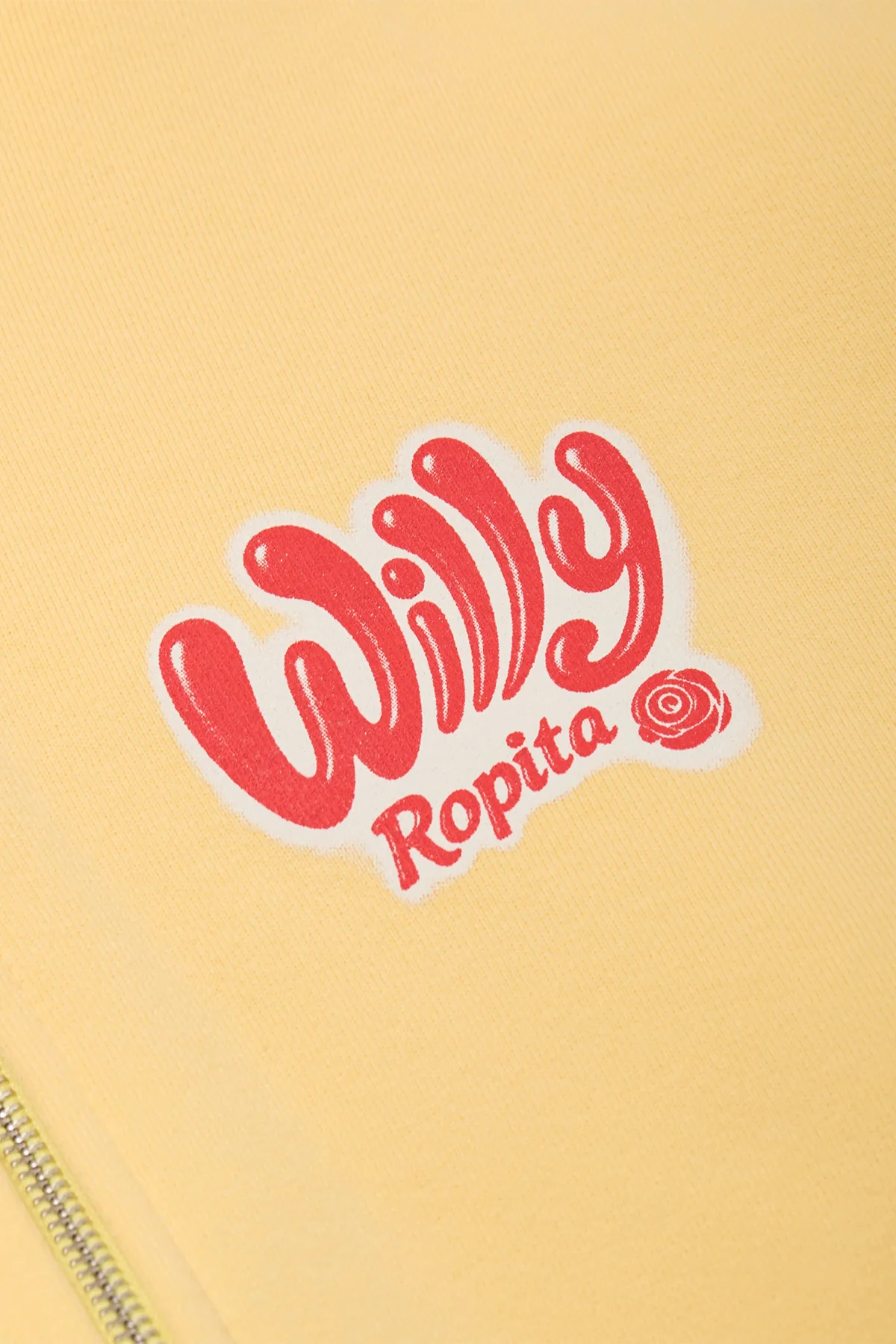 WILLY CHAVARRIA | WILLY ROPITA SHRUNKEN ZIP-THROUGH HOODIE - Image 6