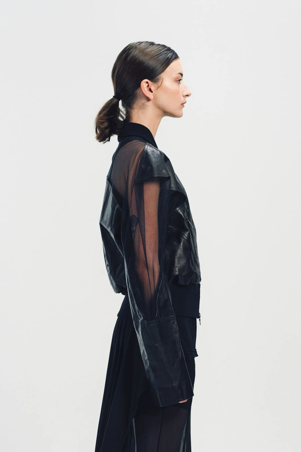 YEHUAFAN | TRANSPARENT BOMBER JACKET - Image 5
