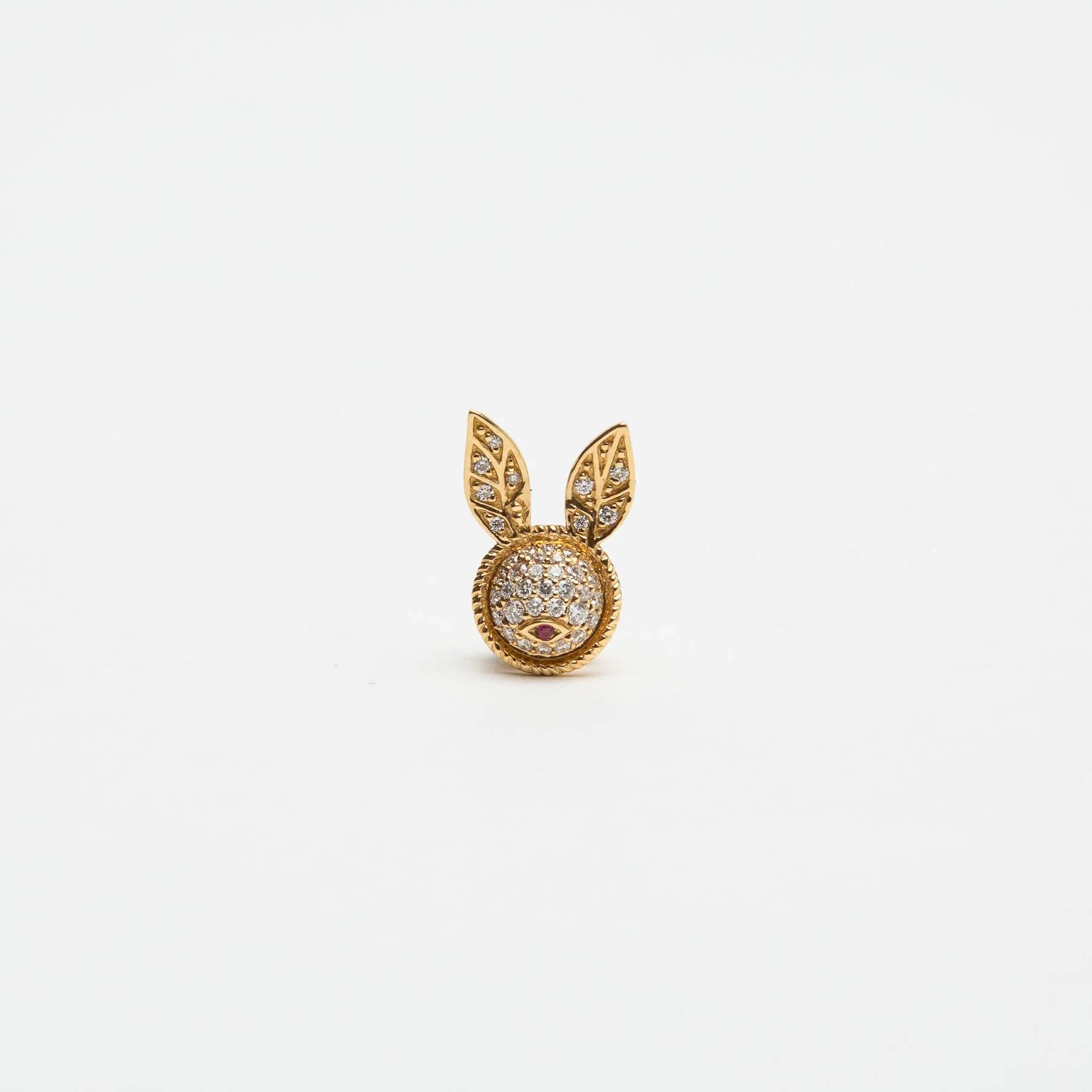 YVONNE LEON | GOLD & DIAMOND BUNNY EARRING